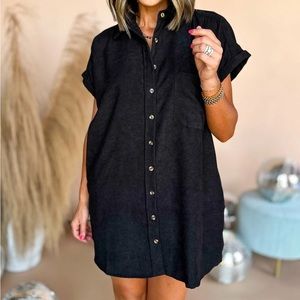 Entro Black Corduroy Dress - Size 1X ❤️